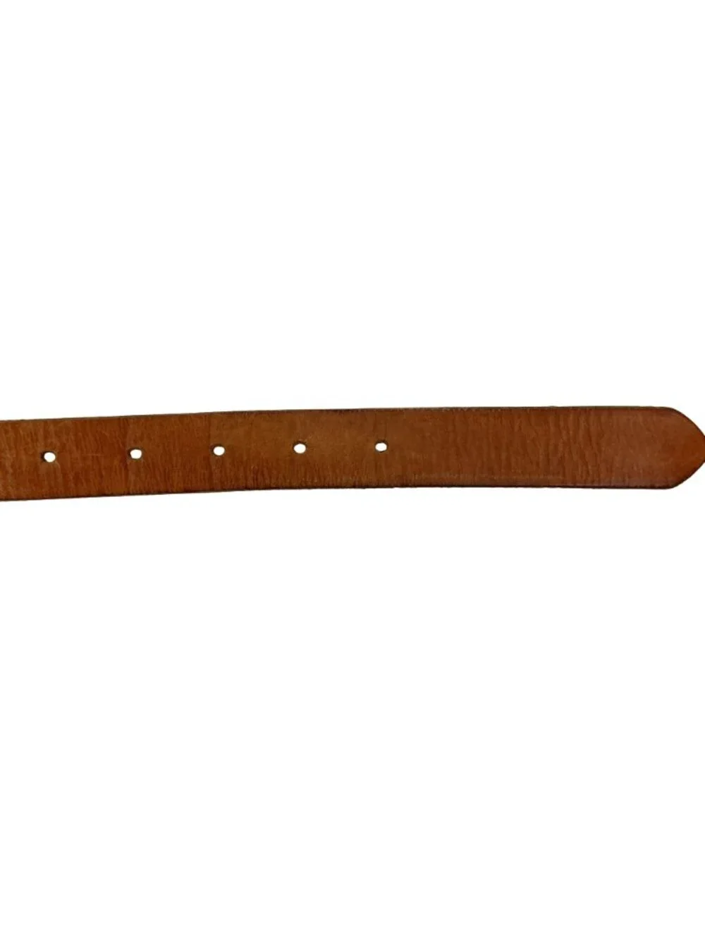 Mossimo Genuine Leather Belt With Silver Buckle Womens Large Cognac Made In USA